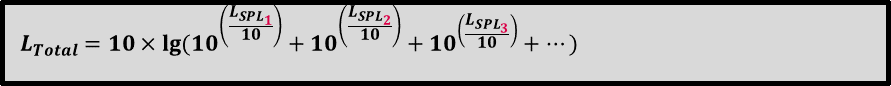 Addition of Sound Power L_Total