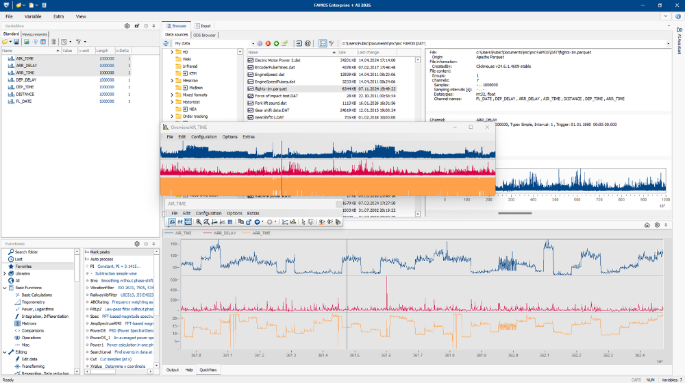 Importing Parquet files to FAMOS 2026 +AI.