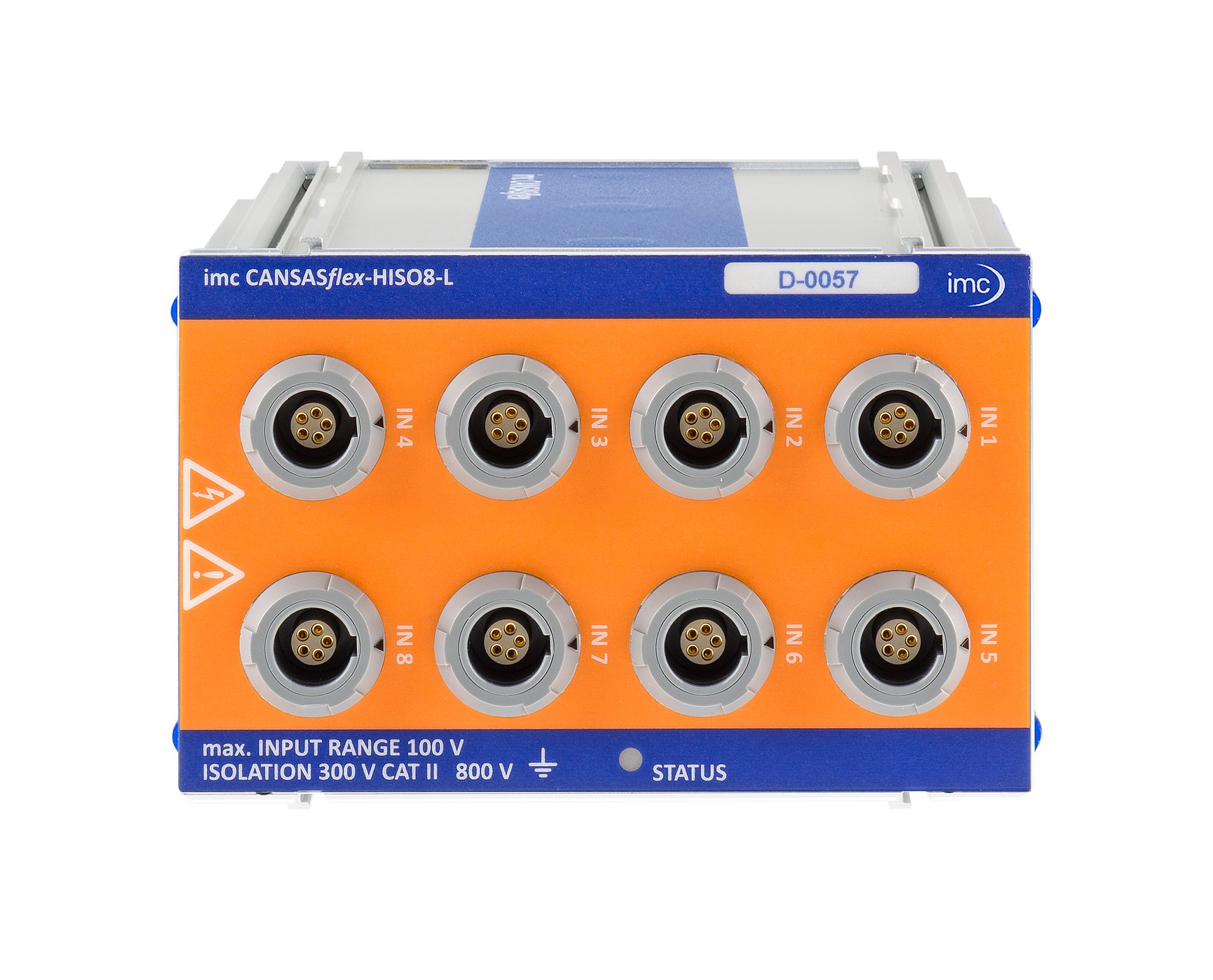 High isolation CAN measurement modules for measuring PT100 / 1000 and low voltages riding on  levels up to 800 V