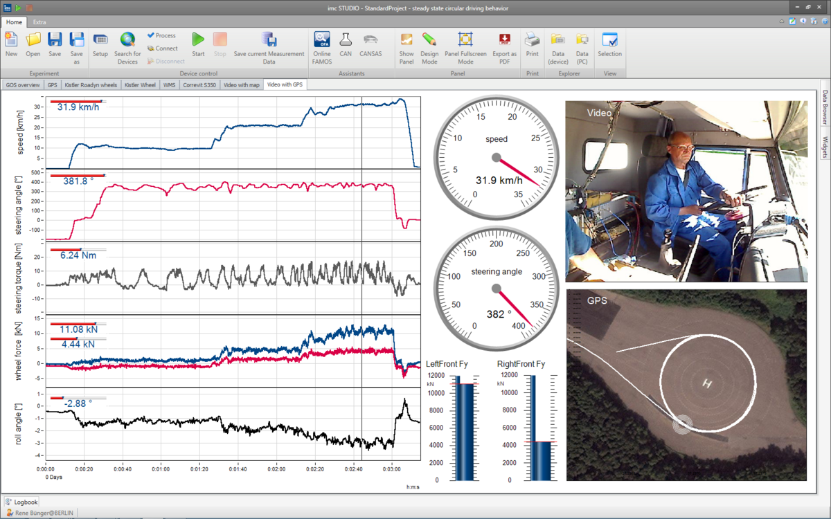 imc STUDIO Video: Video- und Messdaten synchron